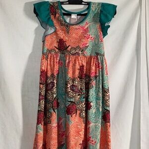 Penelope Plumm Size 8 girls multi colored dress